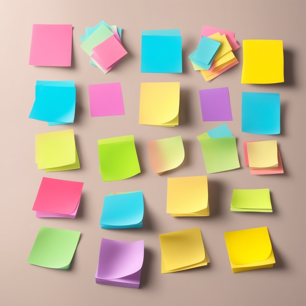 best colorful transparent sticky notes paper on the table